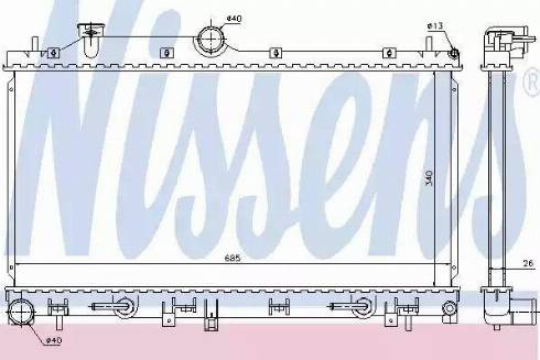 Nissens 67716 - Radiators, Motora dzesēšanas sistēma ps1.lv