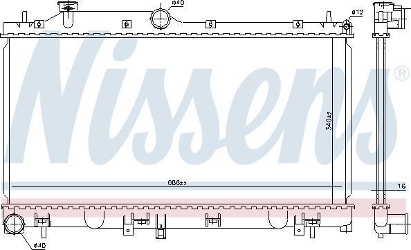 Nissens 67724 - Radiators, Motora dzesēšanas sistēma ps1.lv