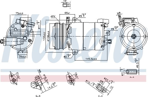 Nissens 890794 - Kompresors, Gaisa kond. sistēma ps1.lv