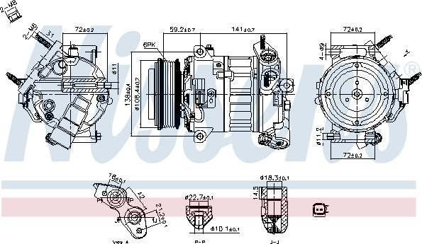 Nissens 890796 - Kompresors, Gaisa kond. sistēma ps1.lv