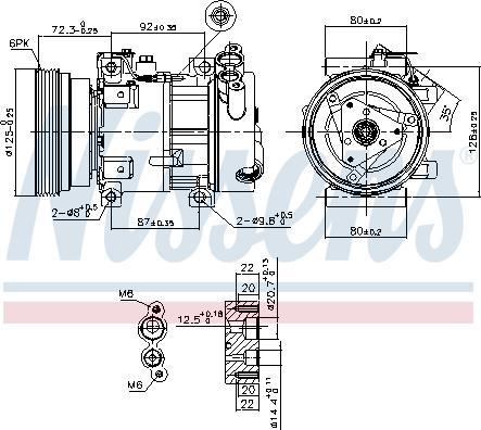 Nissens 89148 - Kompresors, Gaisa kond. sistēma ps1.lv