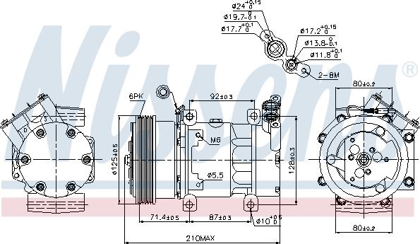 Nissens 89159 - Kompresors, Gaisa kond. sistēma ps1.lv