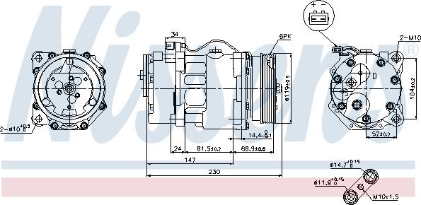 Nissens 89165 - Kompresors, Gaisa kond. sistēma ps1.lv