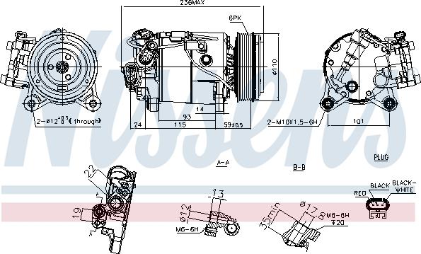 Nissens 891019 - Kompresors, Gaisa kond. sistēma ps1.lv