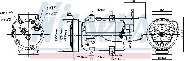 Nissens 89101 - Kompresors, Gaisa kond. sistēma ps1.lv