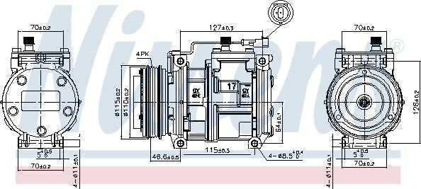 Nissens 89329 - Kompresors, Gaisa kond. sistēma ps1.lv