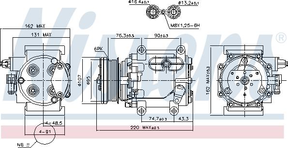 Nissens 89239 - Kompresors, Gaisa kond. sistēma ps1.lv