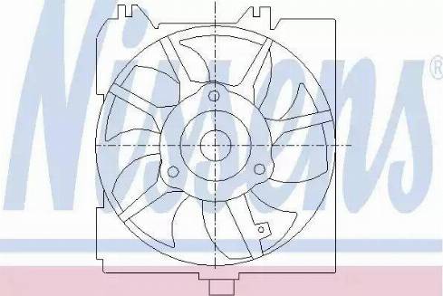 NISSENS 85455 - Ventilators, Motora dzesēšanas sistēma ps1.lv