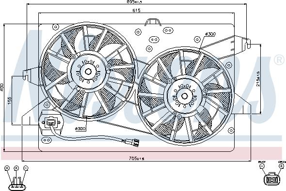 Nissens 85483 - Ventilators, Motora dzesēšanas sistēma ps1.lv