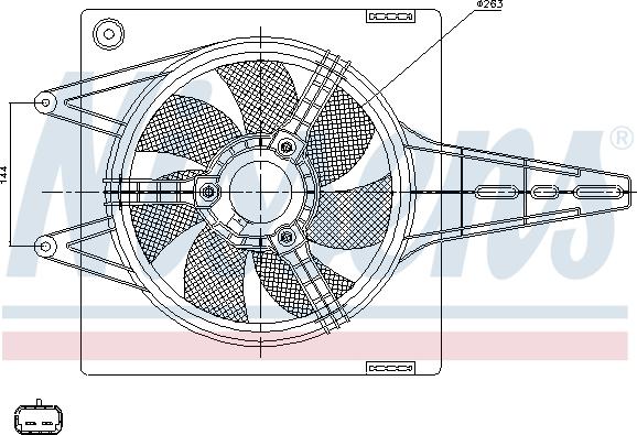 Nissens 85427 - Ventilators, Motora dzesēšanas sistēma ps1.lv