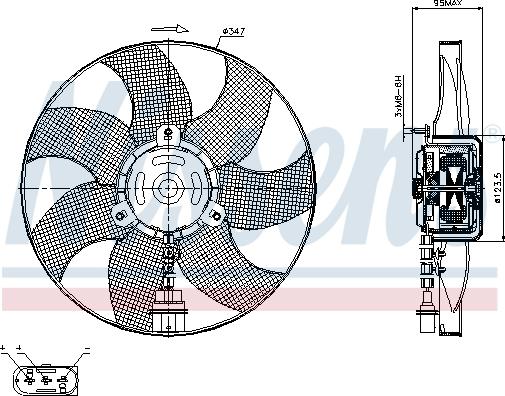 Nissens 85543 - Ventilators, Motora dzesēšanas sistēma ps1.lv