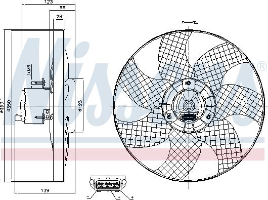 Nissens 85542 - Ventilators, Motora dzesēšanas sistēma ps1.lv