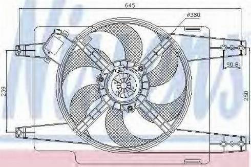 Nissens 85511 - Ventilators, Motora dzesēšanas sistēma ps1.lv