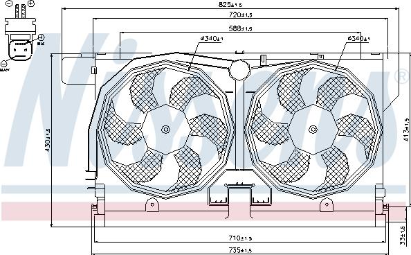 Nissens 85513 - Ventilators, Motora dzesēšanas sistēma ps1.lv