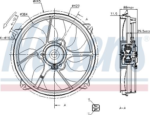 Nissens 85669 - Ventilators, Motora dzesēšanas sistēma ps1.lv