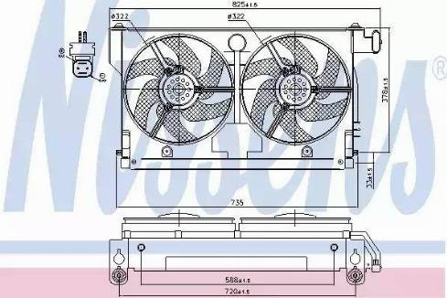 Nissens 85661 - Ventilators, Motora dzesēšanas sistēma ps1.lv