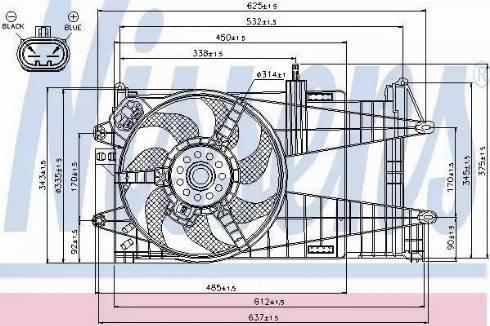 Nissens 85050 - Ventilators, Motora dzesēšanas sistēma ps1.lv