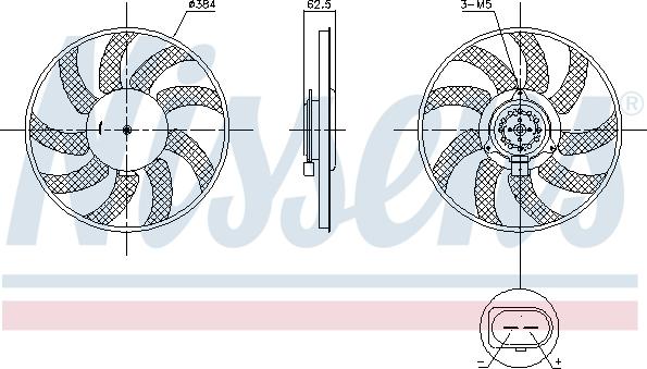 Nissens 850099 - Ventilators, Motora dzesēšanas sistēma ps1.lv