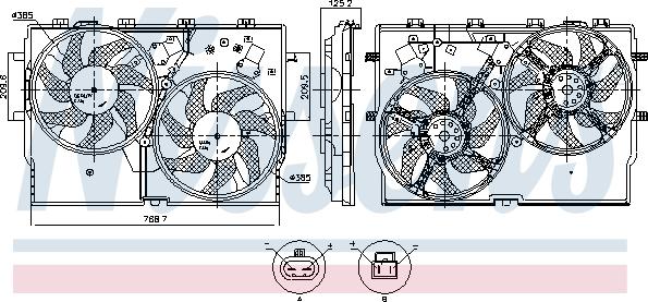 Nissens 850002 - Ventilators, Motora dzesēšanas sistēma ps1.lv