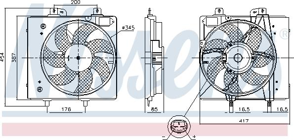 Nissens 850087 - Ventilators, Motora dzesēšanas sistēma ps1.lv