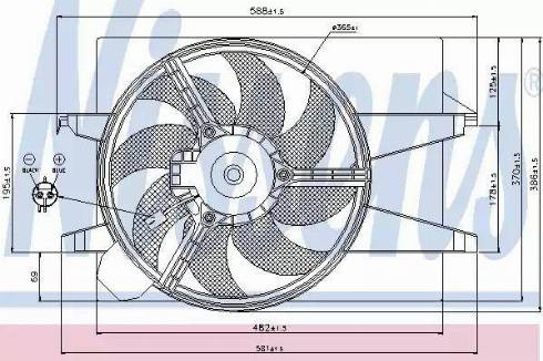 Nissens 85579 - Ventilators, Motora dzesēšanas sistēma ps1.lv