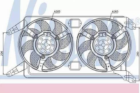 Nissens 85076 - Ventilators, Motora dzesēšanas sistēma ps1.lv