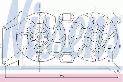 Nissens 85109 - Ventilators, Motora dzesēšanas sistēma ps1.lv