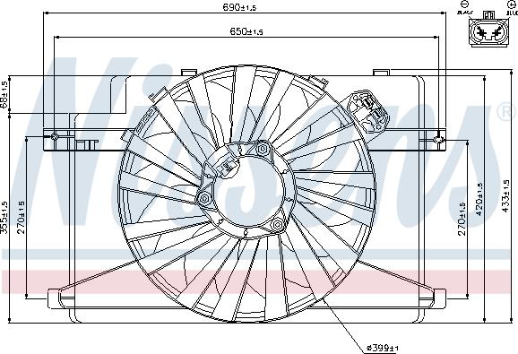 Nissens 85106 - Ventilators, Motora dzesēšanas sistēma ps1.lv