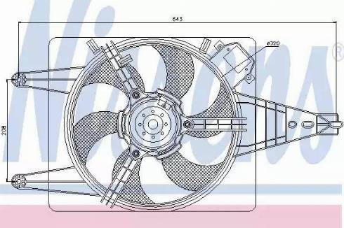 Nissens 85100 - Ventilators, Motora dzesēšanas sistēma ps1.lv