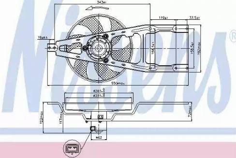 Nissens 85135 - Ventilators, Motora dzesēšanas sistēma ps1.lv