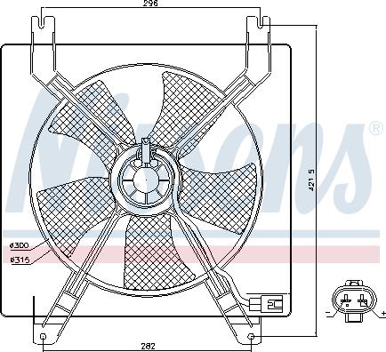 Nissens  85355 - Ventilators, Motora dzesēšanas sistēma ps1.lv