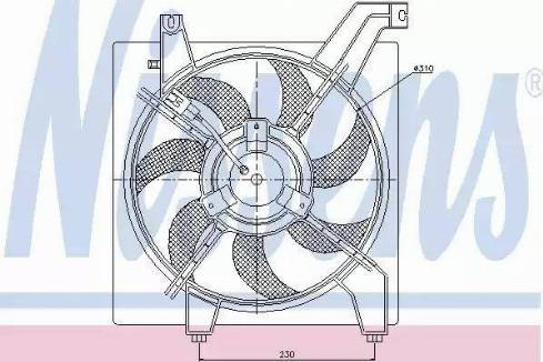Nissens 85368 - Ventilators, Motora dzesēšanas sistēma ps1.lv