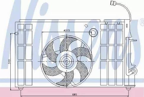 Nissens 85326 - Ventilators, Motora dzesēšanas sistēma ps1.lv