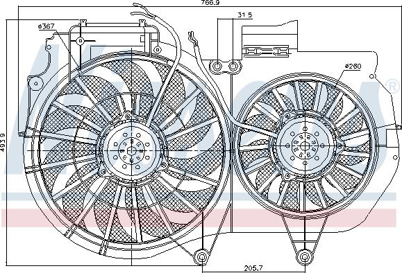 Nissens 85247 - Ventilators, Motora dzesēšanas sistēma ps1.lv