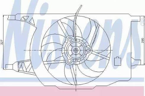 Nissens 85256 - Ventilators, Motora dzesēšanas sistēma ps1.lv