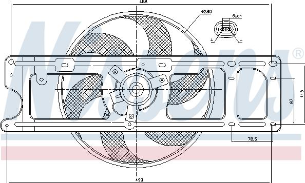 Nissens 85253 - Ventilators, Motora dzesēšanas sistēma ps1.lv