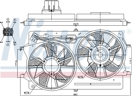 Nissens 85215 - Ventilators, Motora dzesēšanas sistēma ps1.lv