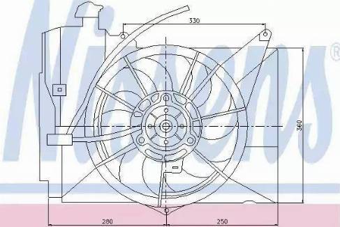 Nissens 85230 - Ventilators, Motora dzesēšanas sistēma ps1.lv