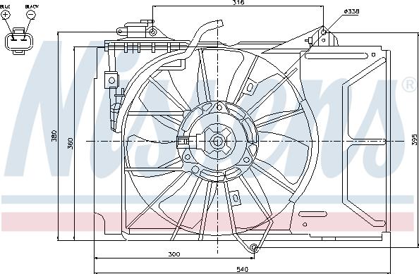 Nissens 85226 - Ventilators, Motora dzesēšanas sistēma ps1.lv