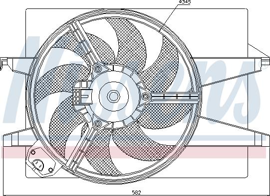 Nissens 85220 - Ventilators, Motora dzesēšanas sistēma ps1.lv