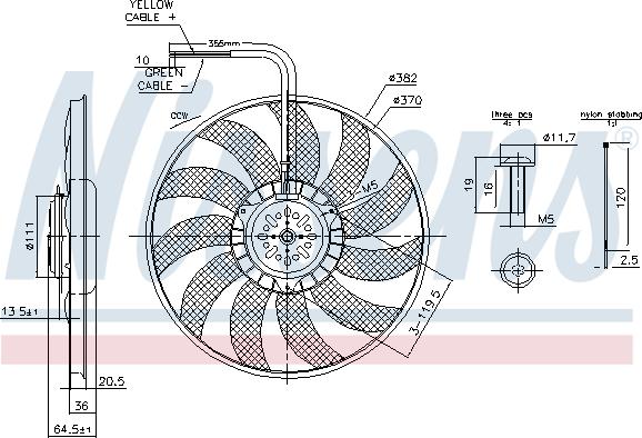 Nissens 85732 - Ventilators, Motora dzesēšanas sistēma ps1.lv