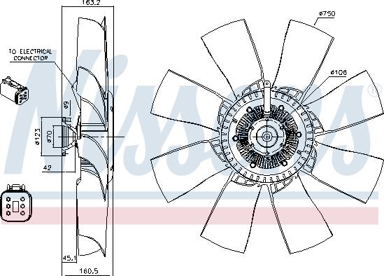 Nissens 86127 - Sajūgs, Radiatora ventilators ps1.lv