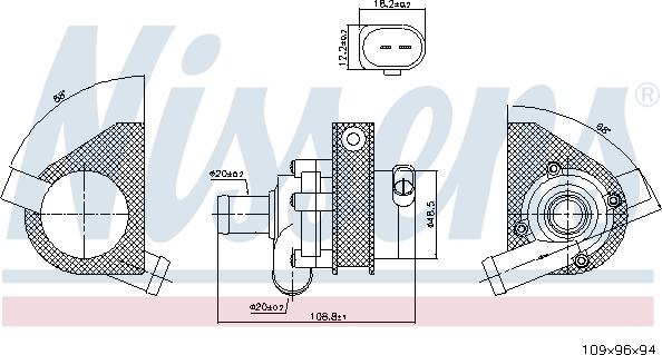 Nissens 831081 - Ūdenssūknis ps1.lv