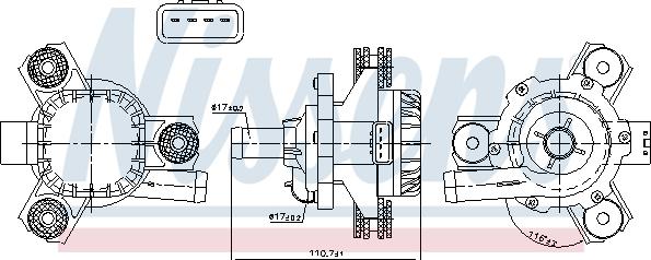 Nissens 832171 - Papildus ūdenssūknis ps1.lv