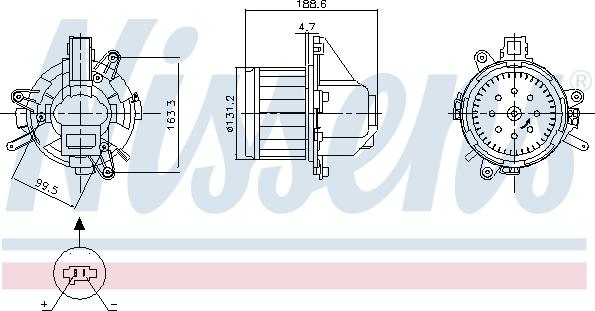 Nissens 87542 - Salona ventilators ps1.lv