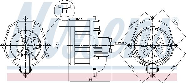 Nissens 87518 - Salona ventilators ps1.lv