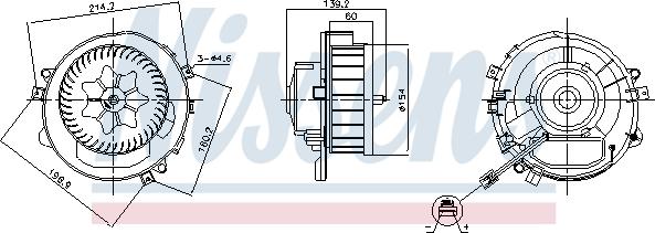 Nissens 87525 - Salona ventilators ps1.lv