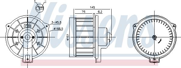 Nissens 87615 - Salona ventilators ps1.lv