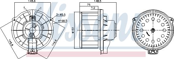 Nissens 87620 - Salona ventilators ps1.lv