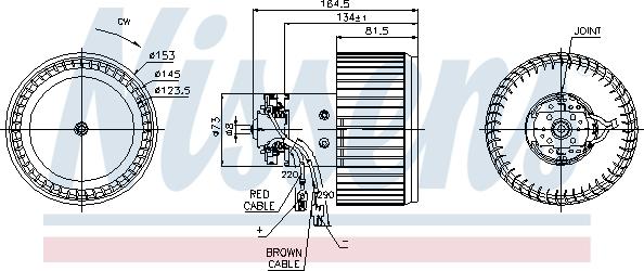 Nissens 87093 - Salona ventilators ps1.lv